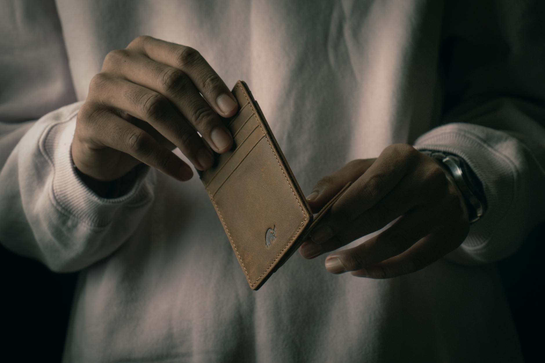 Portefeuille en cuir premium